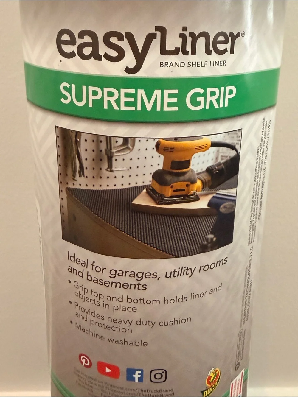 NEW! Supreme Grip Non-Slip Shelf Liner - Black